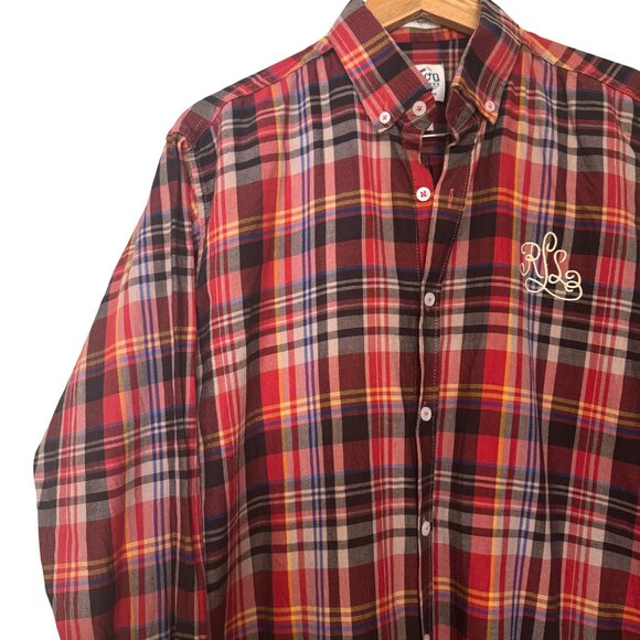 RRL Ralph Lauren Plaid Button-Down Shirt – Red Tartan Custom Fit, XXL - Picture 2 of 8